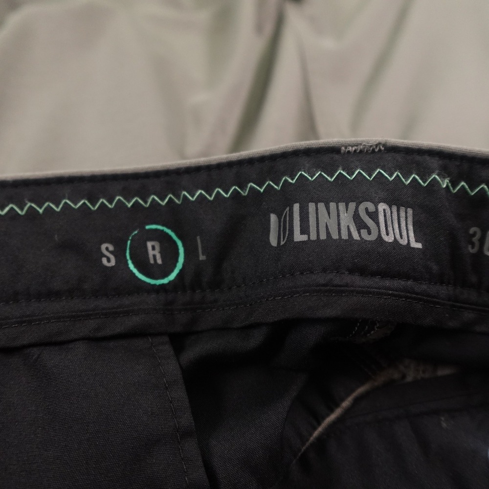 Linksoul Bandon Knit Chino Pants 36 Regular Gray 100% Cotton Soft Golf Casual - Picture 5 of 16